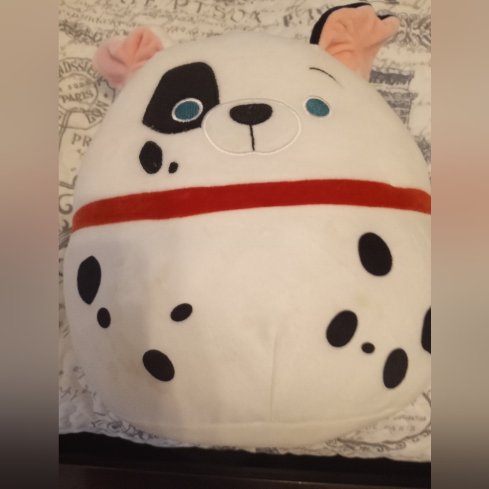 Plush Dalmatian Dog Toy - White and Black